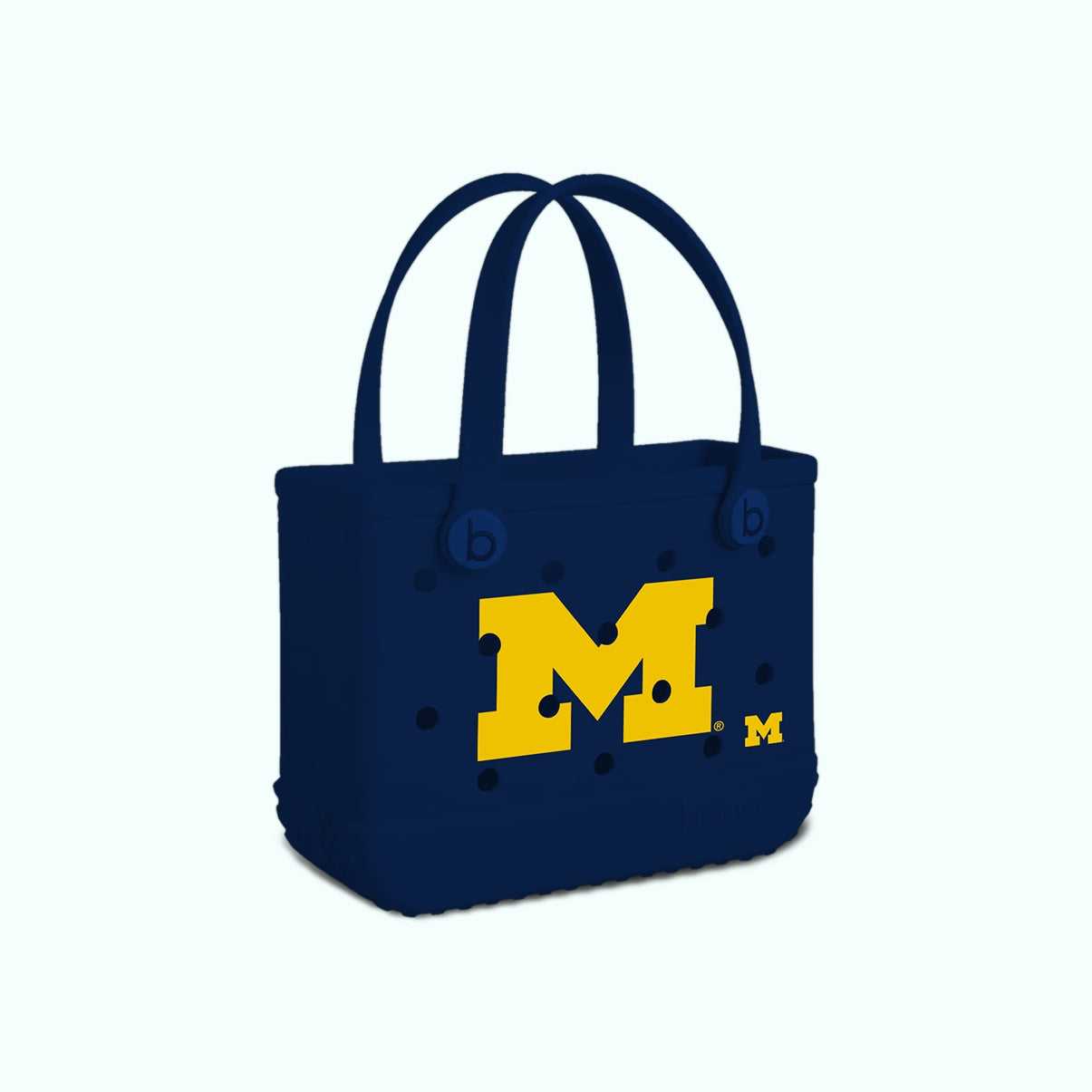 Bitty Bogg Bag Michigan Wolverines Premium EVA Pool Bag Tip Resistant Travel Friendly with Spacious Interior for Cruise Travel Travel Organizer Vacation Essentials for Women