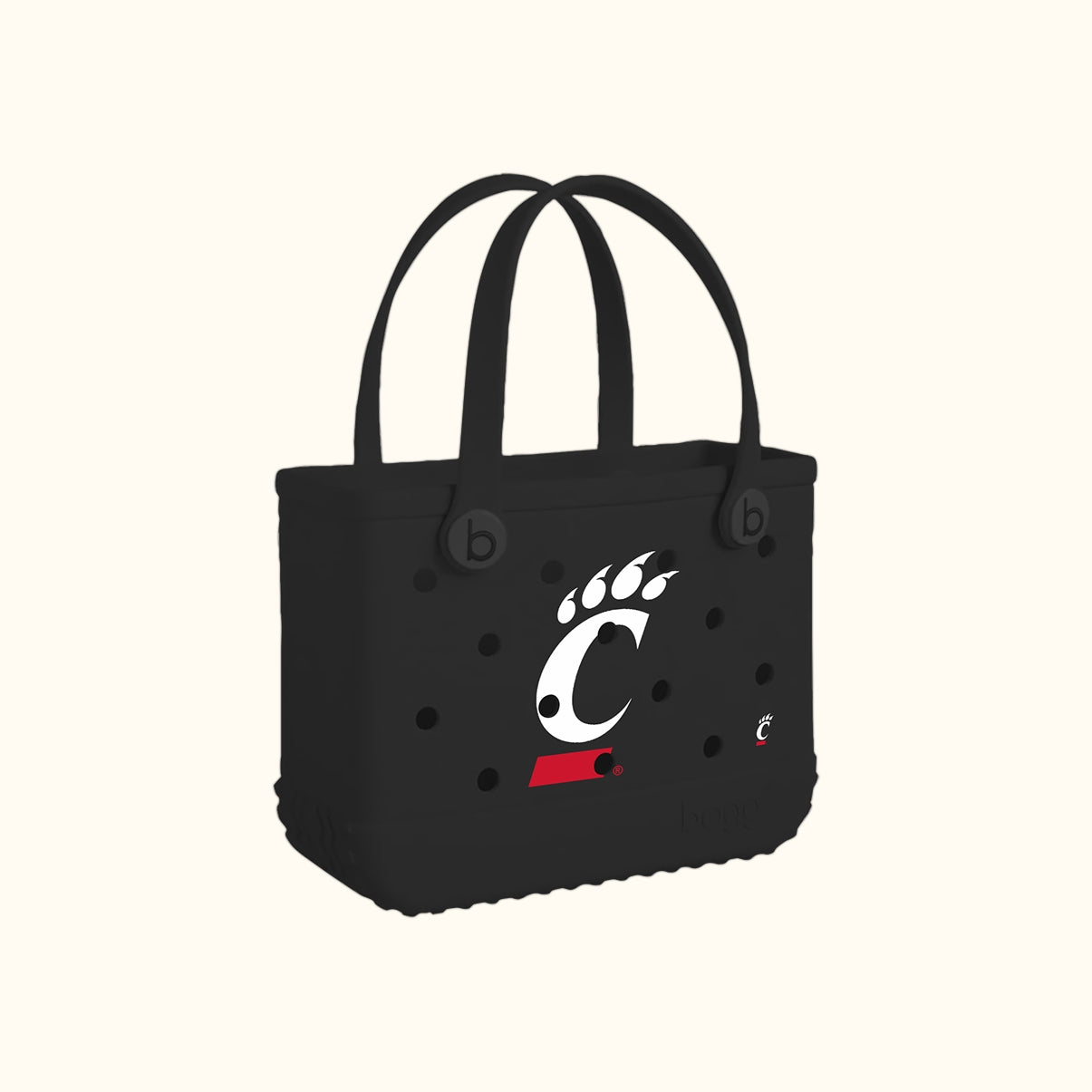 Bitty Bogg Bag Cincinnati Bearcats Multi Purpose Travel Carryall Easy Clean Washable with Reinforced Handles for Beach Vacation Travel Organizer Vacation Essentials for Women
