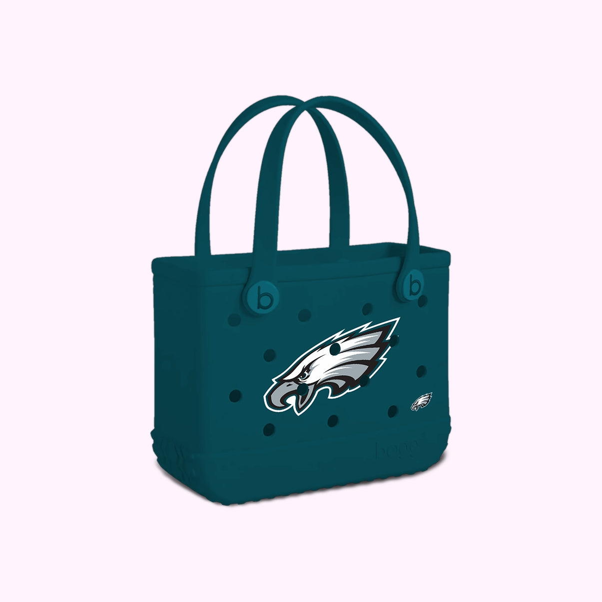 Bitty Bogg Bag Philadelphia Eagles Ocean Day Storage Tote Modern Travel Friendly Bonus Cosmetic Bag Included for Beach Holidays