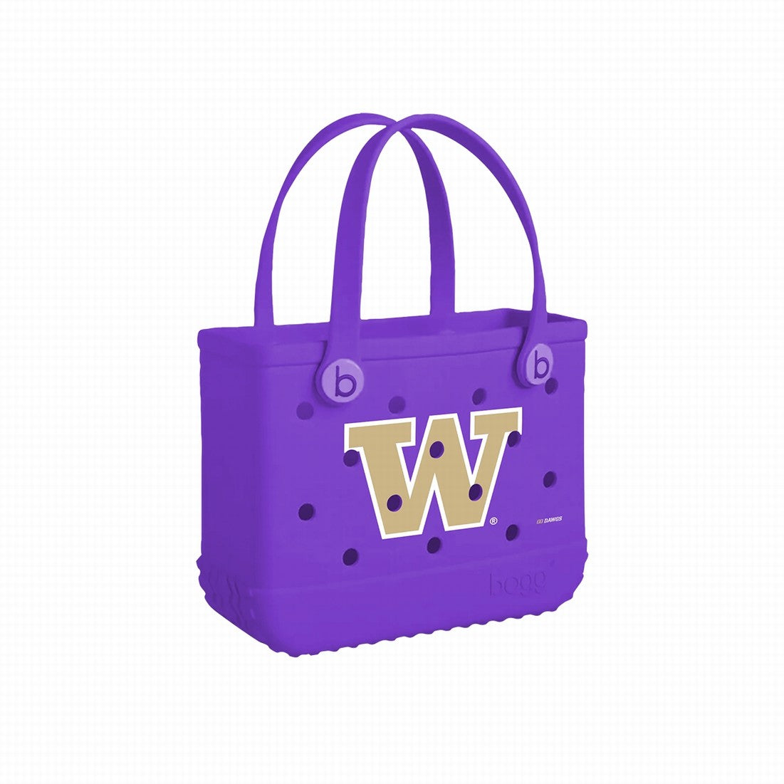 Bitty Bogg Bag Washington Huskies Holiday Resort Carryall Lightweight Oversized Non Slip Bottom Design for Summer Adventures