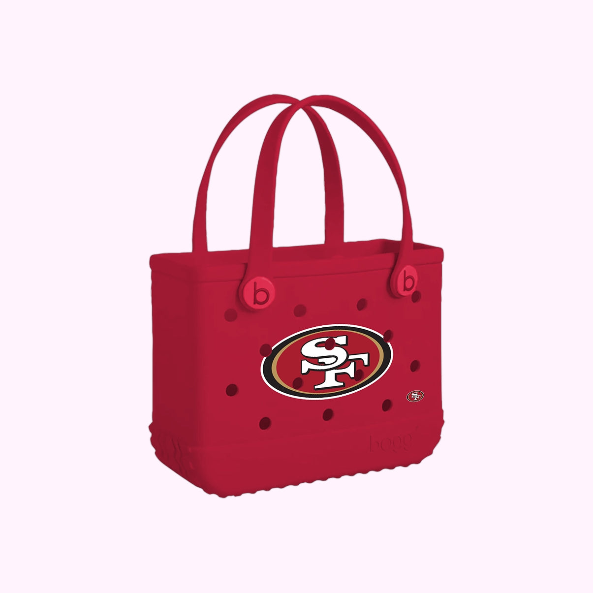 Bitty Bogg Bag San Francisco 49ers Premium EVA Pool Bag Waterproof Waterproof with Extra Storage Compartments for Camping Trips Travel Organizer Vacation Essentials for Women