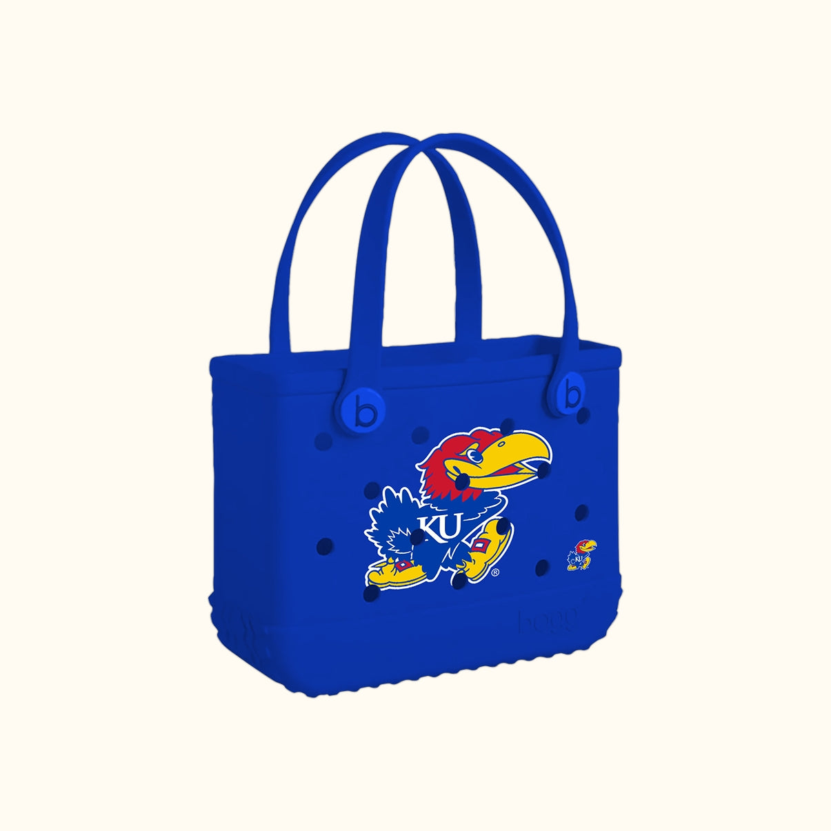 Bitty Bogg Bag Kansas Jayhawks Water Sports Travel Tote Durable Lightweight with Reinforced Handles for Family Beach Days Travel Organizer Vacation Essentials for Women