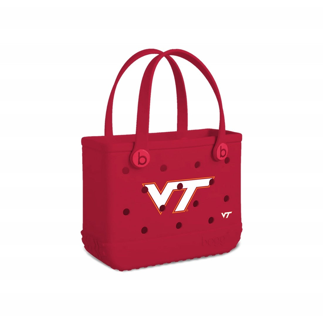 Bitty Bogg Bag Virginia Tech Hokies Waterproof EVA Beach Tote Bag Tip Resistant Sandproof with Extra Storage Compartments for Boat Trips Travel Organizer Vacation Essentials for Women