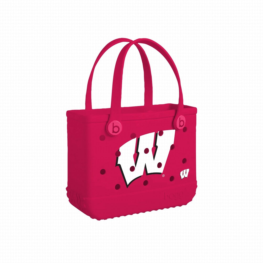 Bitty Bogg Bag Wisconsin Badgers Resort Lifestyle Tote Modern Tip Resistant Deep Storage Interior for Summer Adventures
