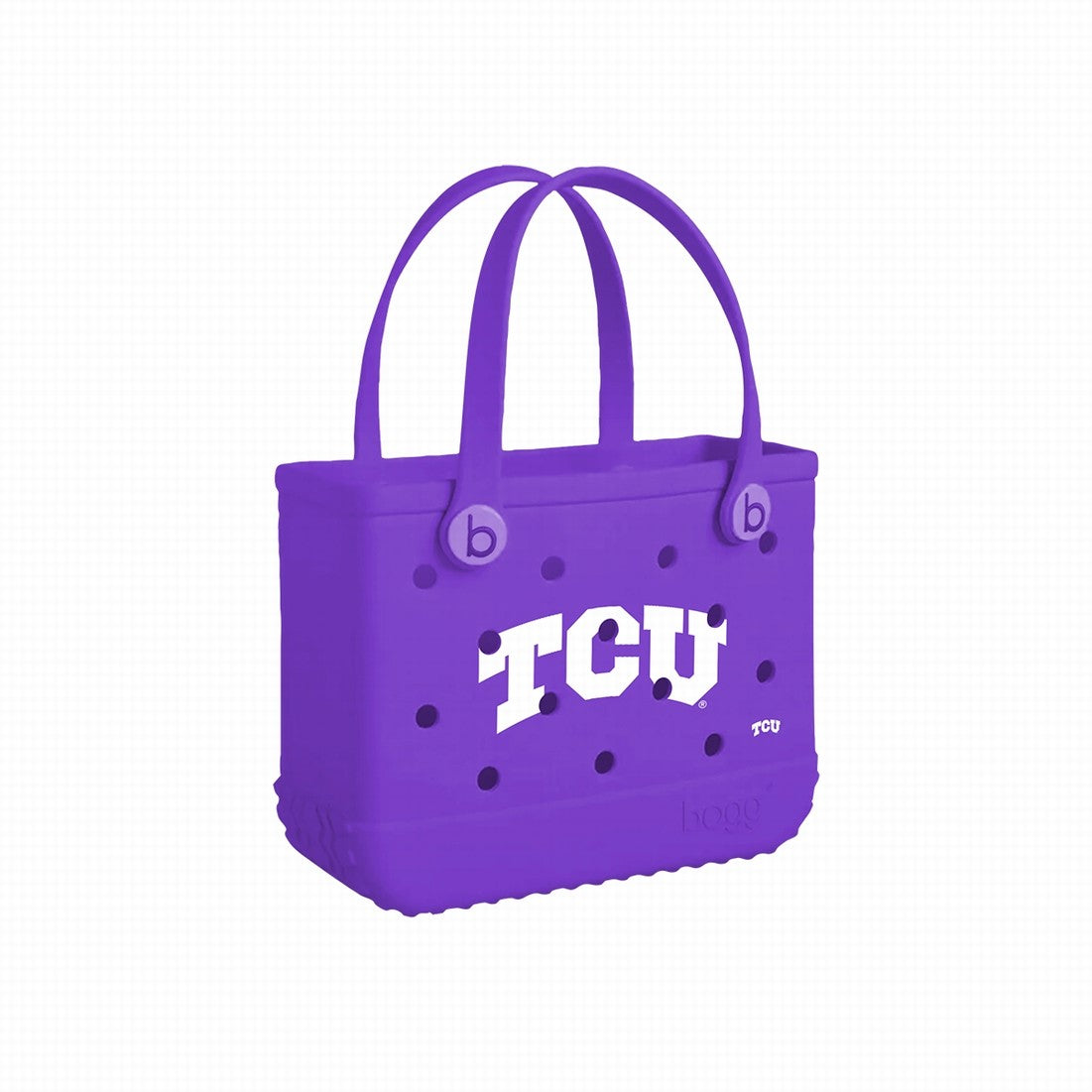 Bitty Bogg Bag TCU Horned Frogs Family Fun Day Tote Ultra Durable Tip Resistant Accessory Organizer Pouch for Family Trips