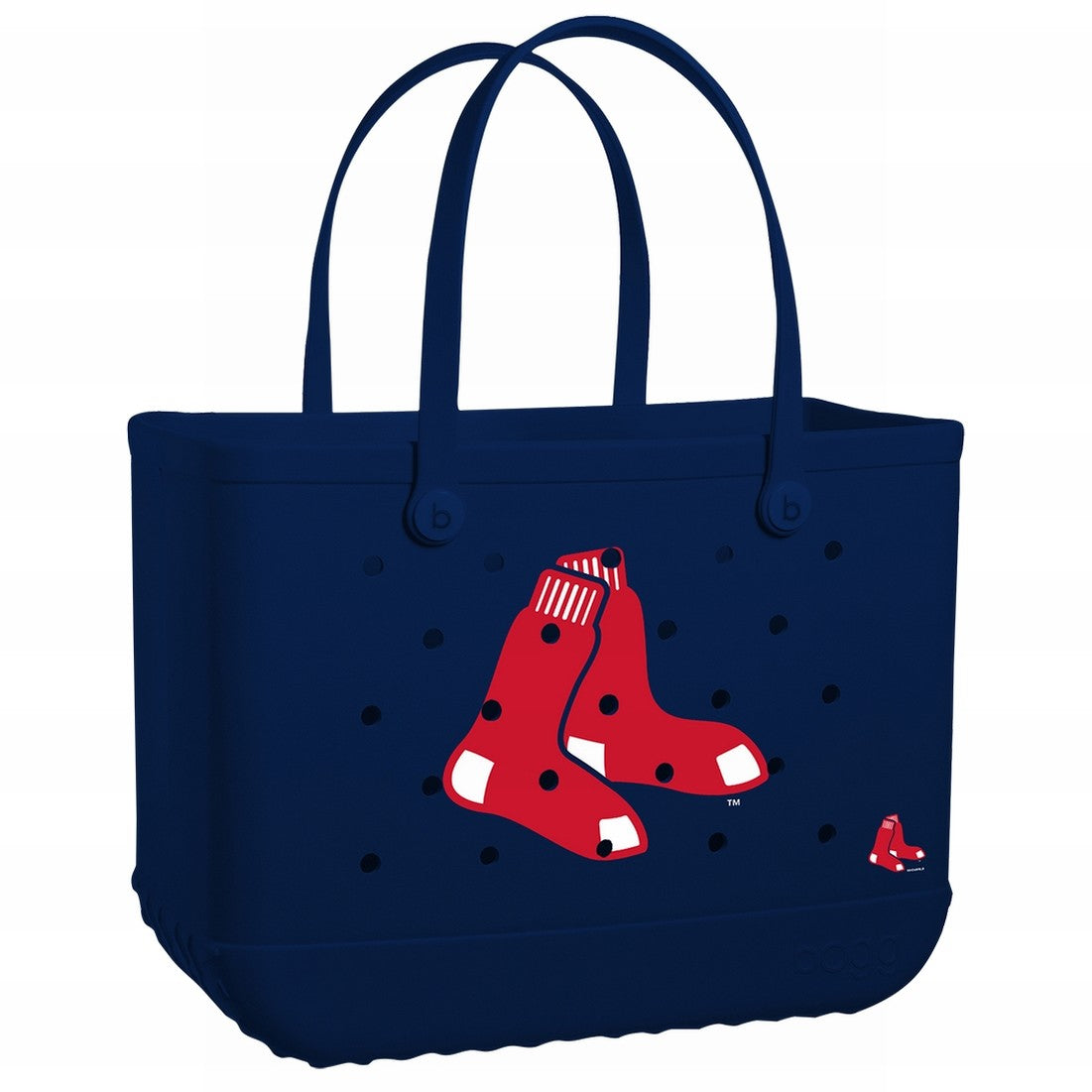 Original Bogg Bag Boston Red Sox Premium EVA Pool Bag Tip Resistant Waterproof with Waterproof Phone Pouch for Lake Adventures Travel Organizer Vacation Essentials for Women