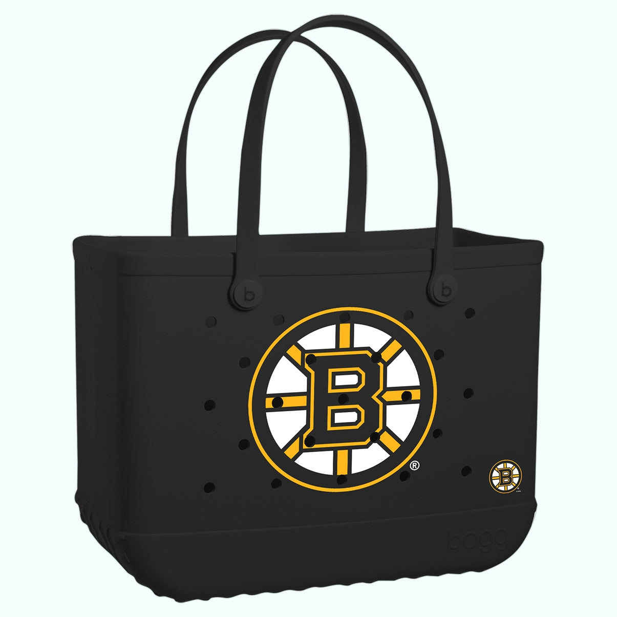 Original Bogg Bag Boston Bruins Travel Companion Beach Tote Flexible Quick Dry Reinforced Grip Handles for Summer Adventures