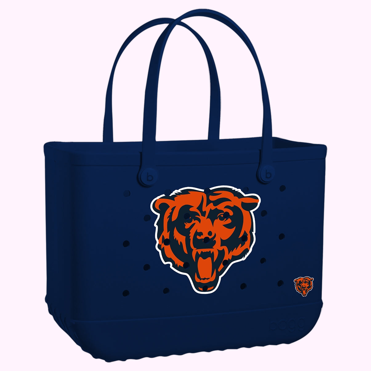 Original Bogg Bag Chicago Bears Oversized Beach Travel Tote Oversized Waterproof with Easy Clean Surface for Lake Adventures Travel Organizer Vacation Essentials for Women