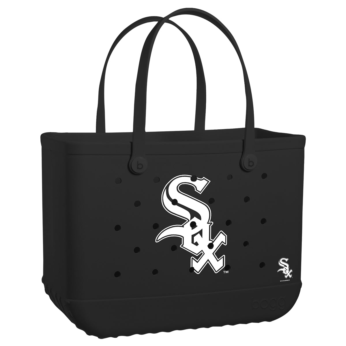 Original Bogg Bag Chicago White Sox Outdoor Adventure Pool Tote Sandproof Travel Friendly with Extra Storage Compartments for Yacht Excursions Travel Organizer Vacation Essentials for Women