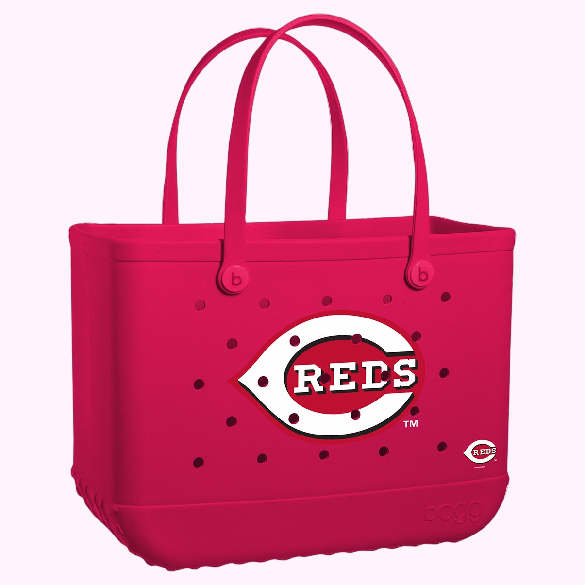 Original Bogg Bag Cincinnati Reds Open Top Beach Organizer Large Capacity Large Capacity with Waterproof Phone Pouch for Summer Travel Travel Organizer Vacation Essentials for Women