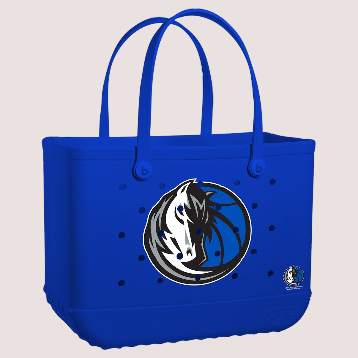 Original Bogg Bag Dallas Mavericks Women's Waterproof Beach Tote Large Capacity Oversized with Non Slip Bottom for Family Beach Days Travel Organizer Vacation Essentials for Women