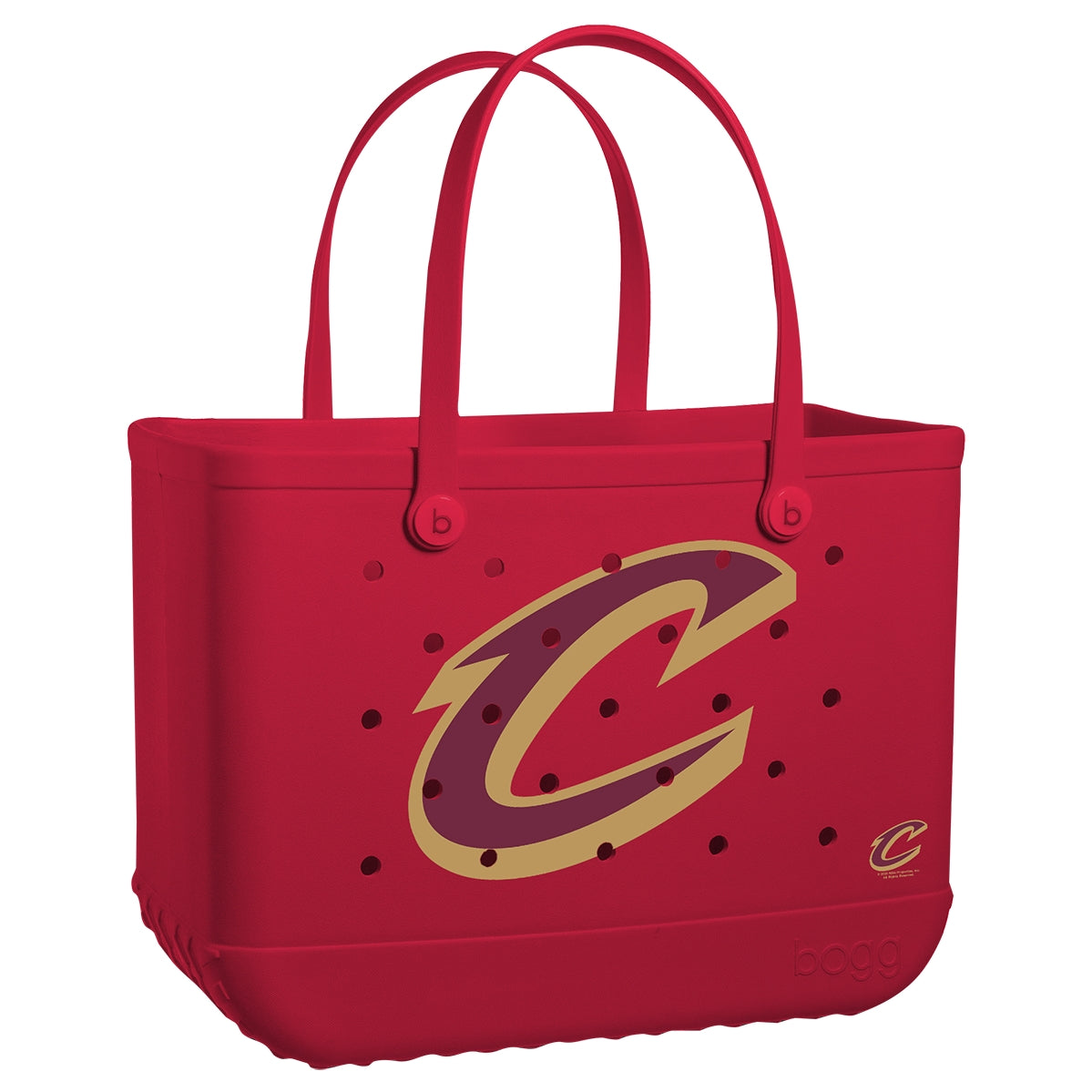 Original Bogg Bag Cleveland Cavaliers Oversized Beach Travel Tote Easy Clean Tip Resistant with Makeup Bag for Pool Days Travel Organizer Vacation Essentials for Women