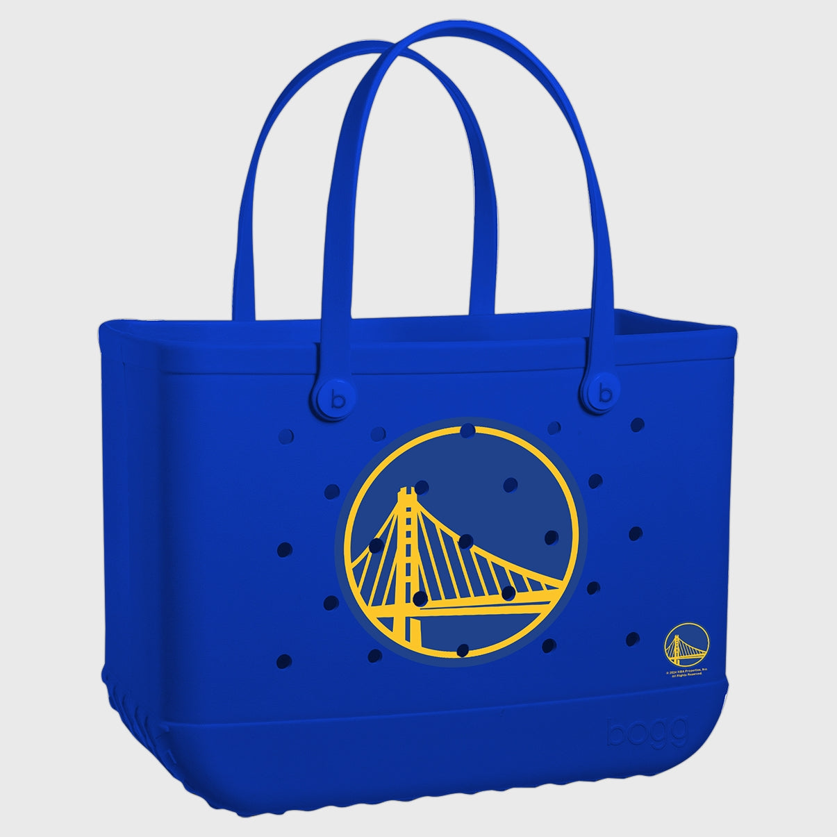 Original Bogg Bag Golden State Warriors Easy Clean Rubber Tote Sandproof Sandproof with Extra Storage Compartments for Water Sports Travel Organizer Vacation Essentials for Women