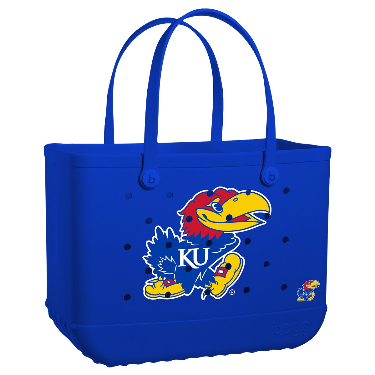 Original Bogg Bag Kansas Jayhawks Resort Vacation Beach Tote Sandproof Waterproof with Easy Clean Surface for Cruise Travel Travel Organizer Vacation Essentials for Women