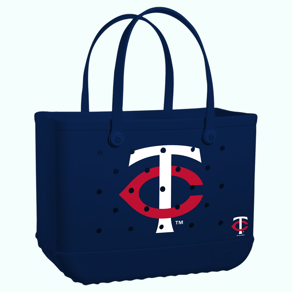 Original Bogg Bag Minnesota Twins Easy Clean Rubber Tote Oversized Tip Resistant with Easy Clean Surface for Picnic Days Travel Organizer Vacation Essentials for Women