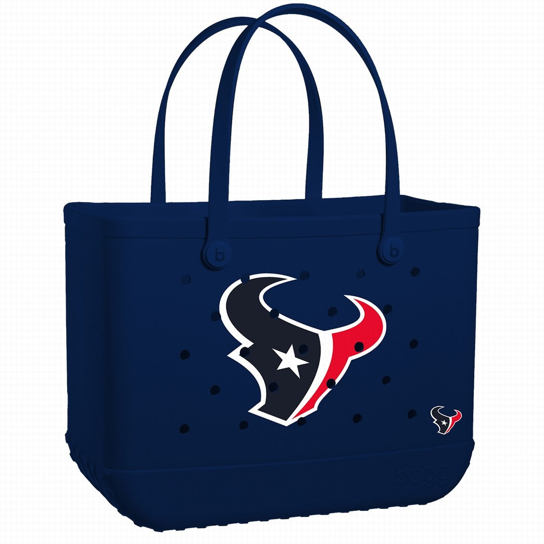 Original Bogg Bag Houston Texans Easy Clean Rubber Tote Oversized Oversized with Non Slip Bottom for Camping Trips Travel Organizer Vacation Essentials for Women