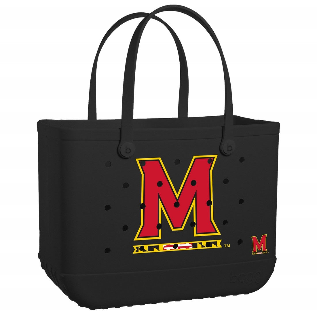 Original Bogg Bag Maryland Terrapins Marine Adventure Carryall Stylish Travel Friendly Waterproof Phone Pouch Included for Boat Excursions