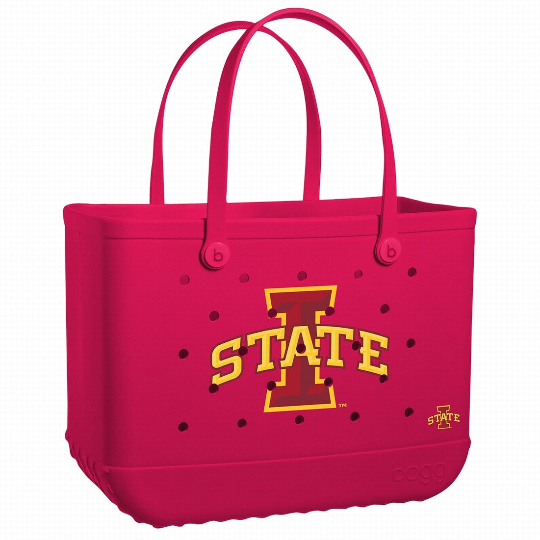 Original Bogg Bag Iowa State Cyclones Waterproof EVA Beach Tote Bag Easy Clean Large Capacity with Easy Clean Surface for Tropical Vacations Travel Organizer Vacation Essentials for Women