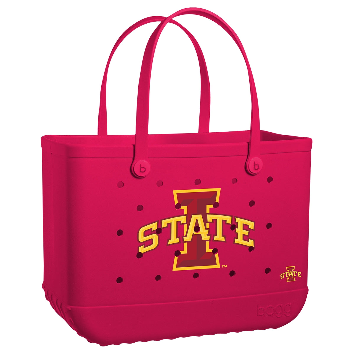 Original Bogg Bag Iowa State Cyclones Ocean Day Storage Tote Modern Travel Friendly Bonus Cosmetic Bag Included for Beach Holidays