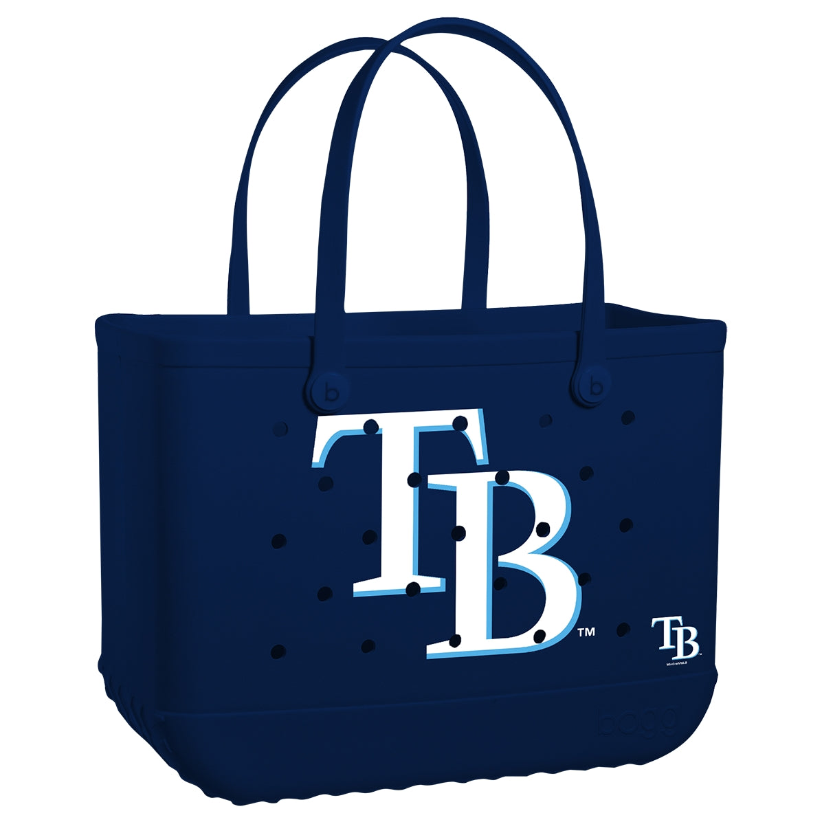 Original Bogg Bag Tampa Bay Rays Weekend Escape Carryall Heavy Duty Large Capacity Waterproof Phone Pouch Included for Family Trips