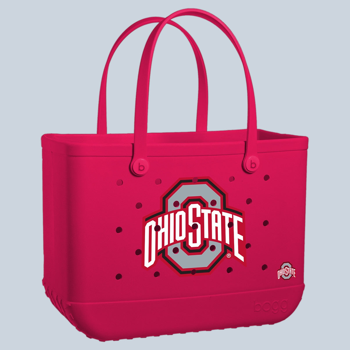 Original Bogg Bag Ohio State Buckeyes Waterproof EVA Beach Tote Bag Sandproof Oversized with Travel Accessory Pouch for Outdoor Adventures Travel Organizer Vacation Essentials for Women