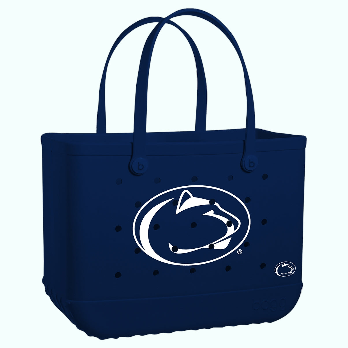 Original Bogg Bag Penn State Nittany Lions Multi Purpose Travel Carryall Durable Washable with Reinforced Handles for Summer Travel Travel Organizer Vacation Essentials for Women