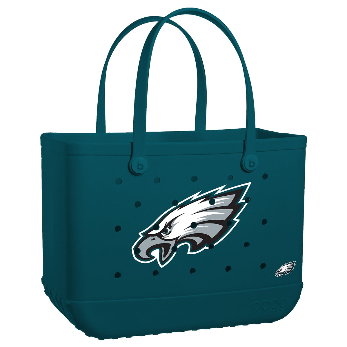 Original Bogg Bag Philadelphia Eagles Easy Clean Rubber Tote Oversized Tip Resistant with Easy Clean Surface for Picnic Days Travel Organizer Vacation Essentials for Women