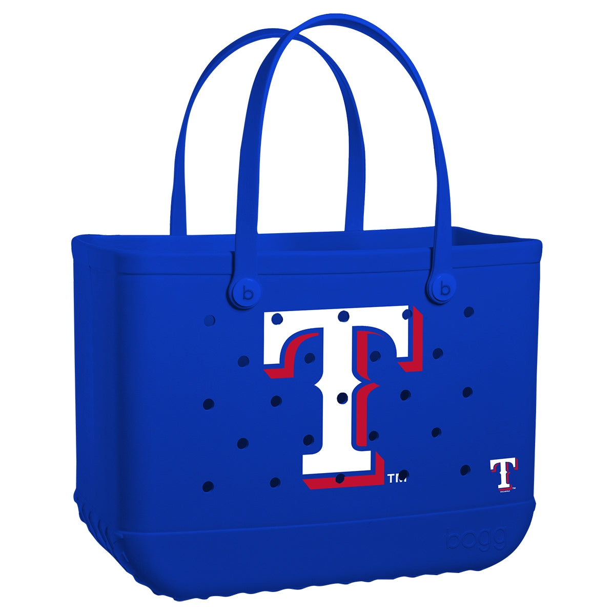 Original Bogg Bag Texas Rangers Cruise Essentials Travel Tote Waterproof Durable with Makeup Bag for Boat Trips Travel Organizer Vacation Essentials for Women