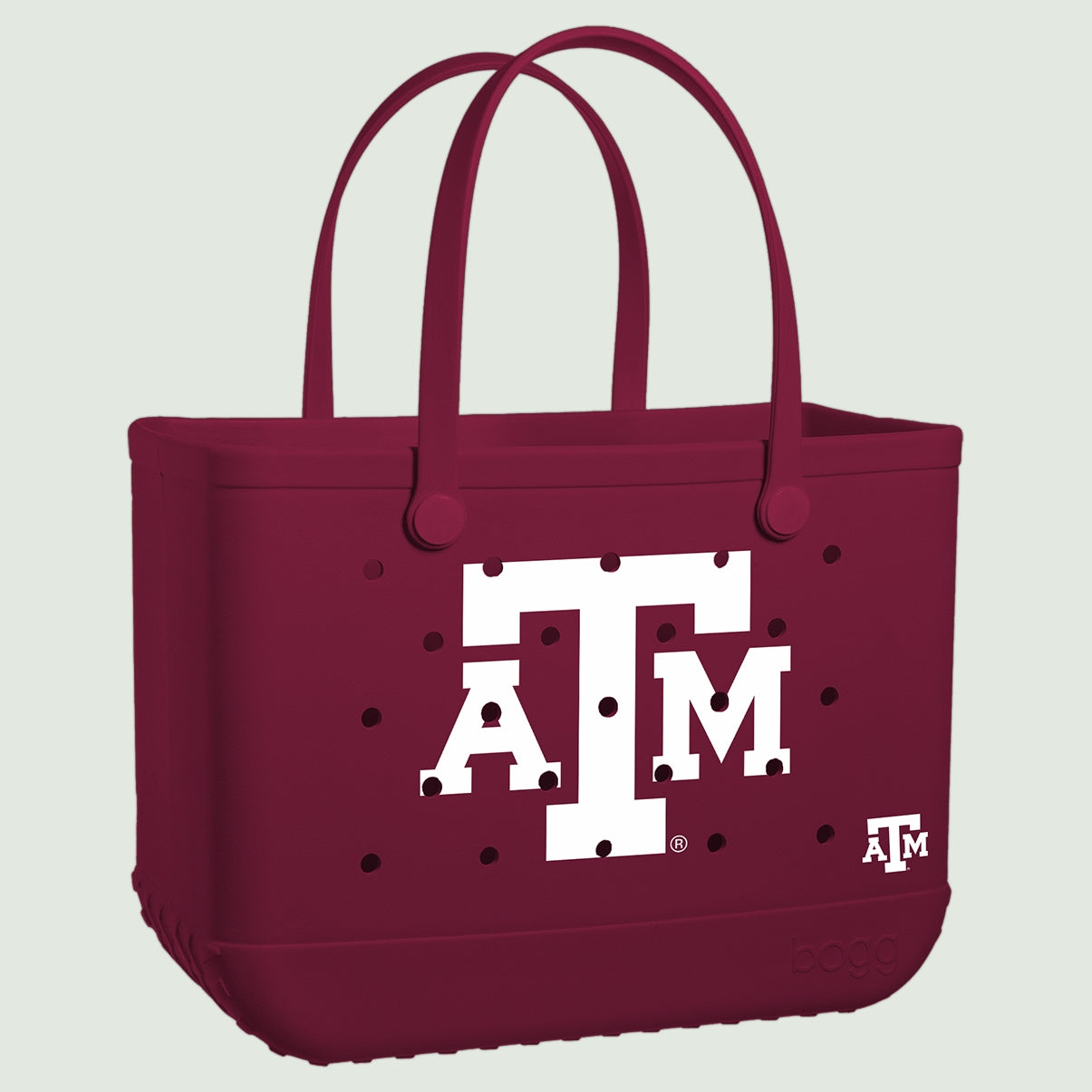 Original Bogg Bag Texas A&M Aggies Travel Smart Beach Bag Functional Waterproof Easy Maintenance Surface for Pool Activities
