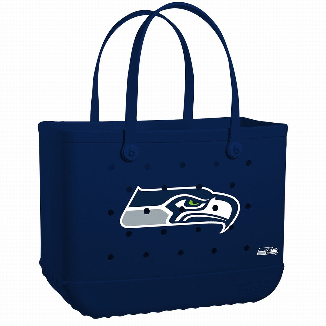 Original Bogg Bag Seattle Seahawks Outdoor Adventure Pool Tote Washable Travel Friendly with Cosmetic Organizer for Lake Adventures Travel Organizer Vacation Essentials for Women