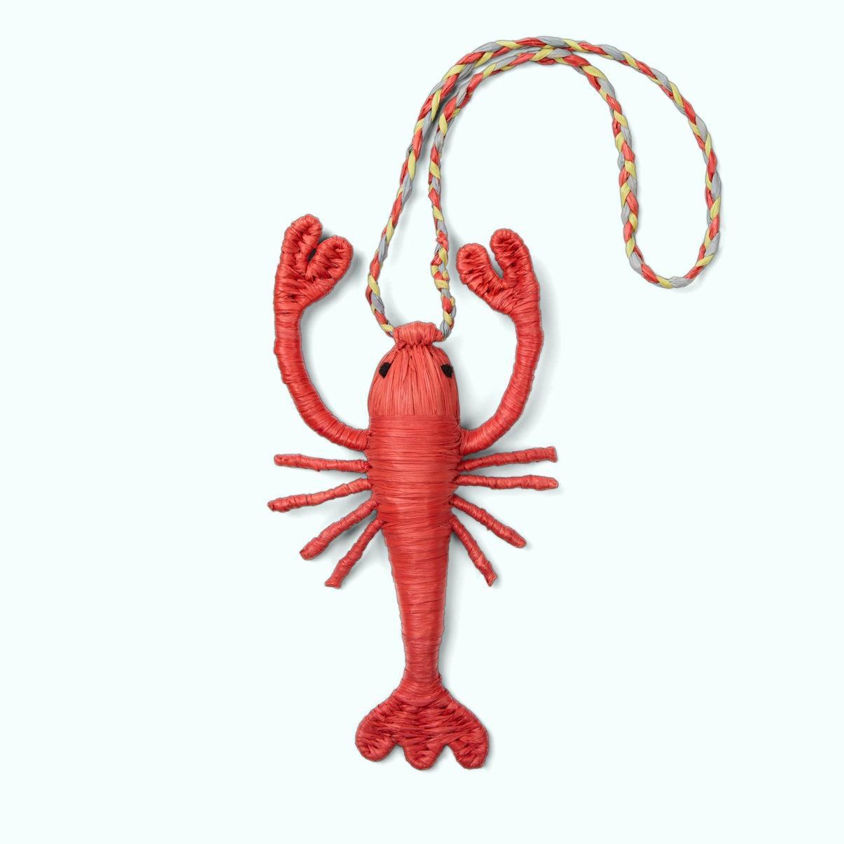 Bogg'd & Charmed Raffia Lobster Summer Beach Accessories Bag Lightweight Waterproof with Non Slip Bottom for Beach Vacation Travel Organizer Vacation Essentials for Women
