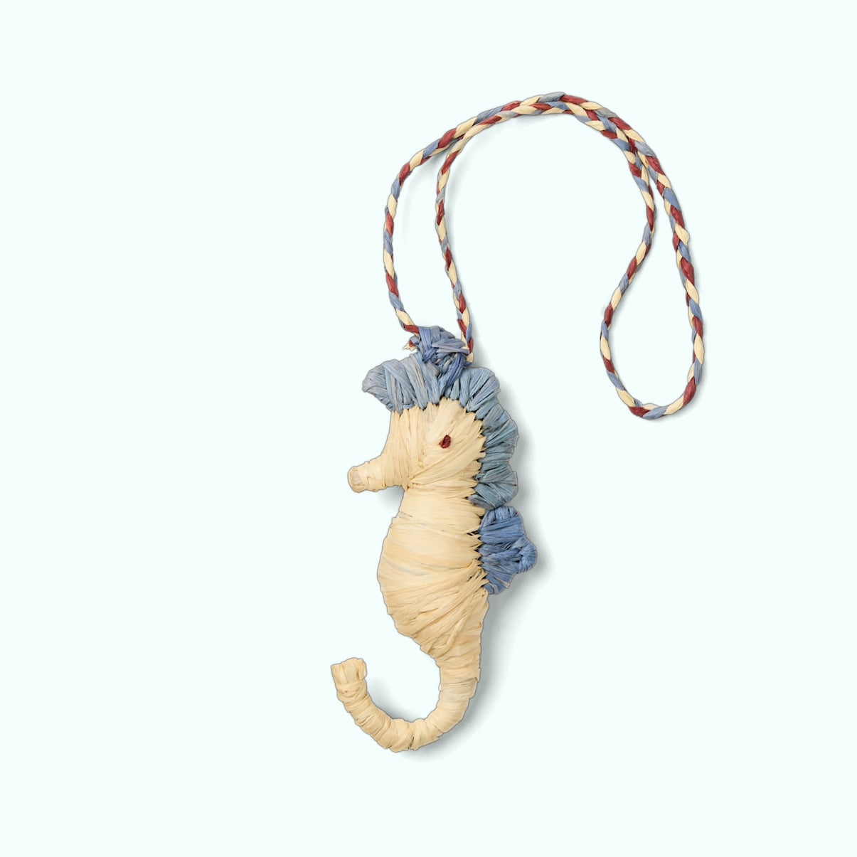 Bogg'd & Charmed Raffia Seahorse Ocean Breeze Carryall Heavy Duty Tip Resistant Non Slip Bottom Design for Cruise Travel