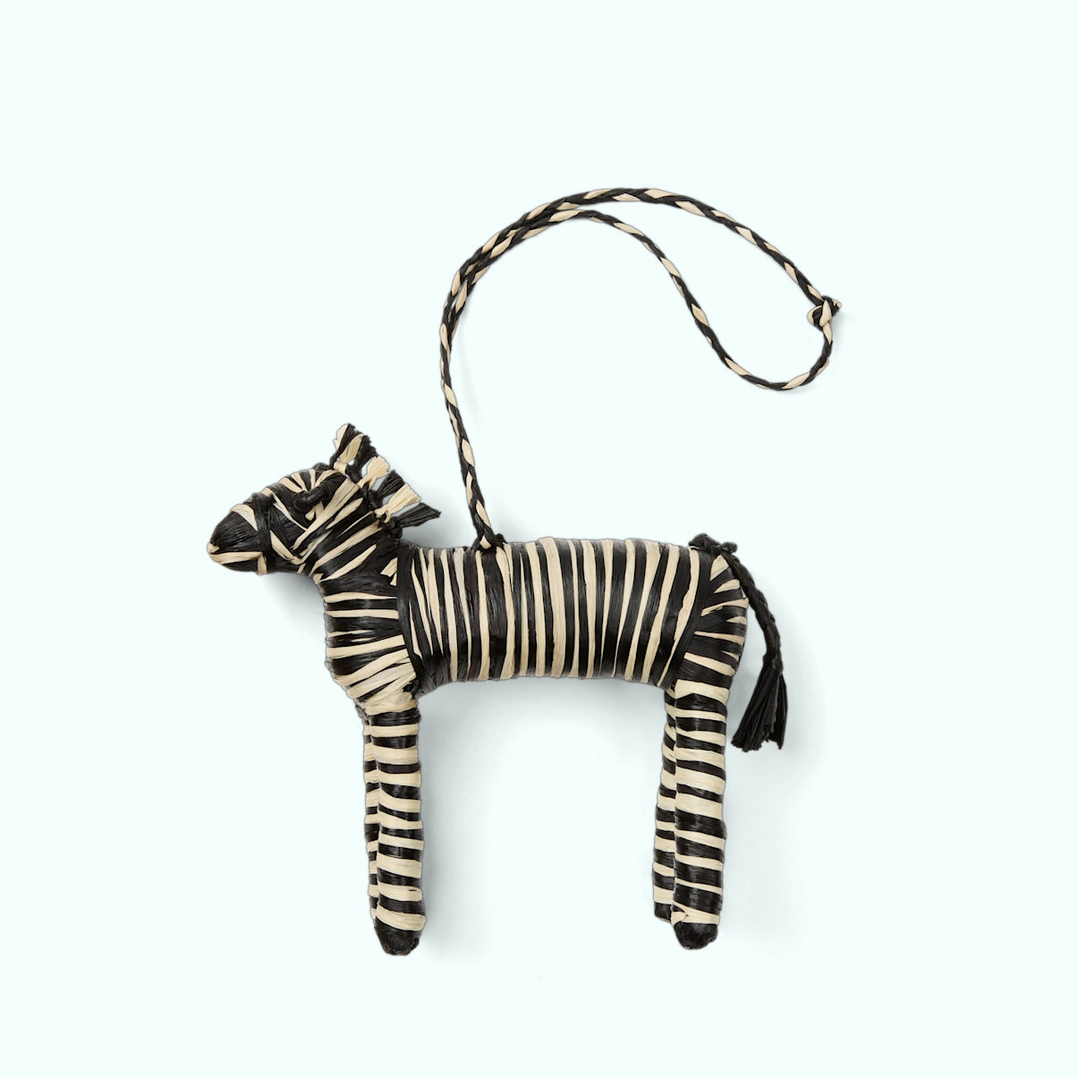 Bogg'd & Charmed Raffia Zebra Ocean Day Storage Tote Luxury Multi Purpose Extra Wide Opening for Resort Vacations