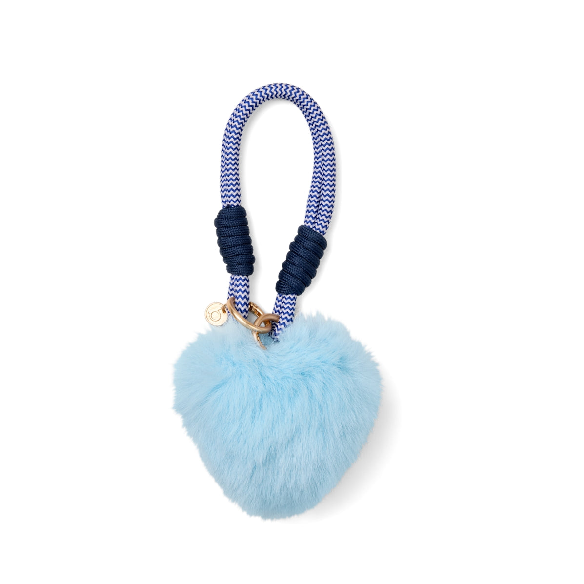 Bogg'd & Charmed Blue Heart Pouf Weekend Escape Carryall Flexible Easy Clean Accessory Organizer Pouch for Resort Vacations