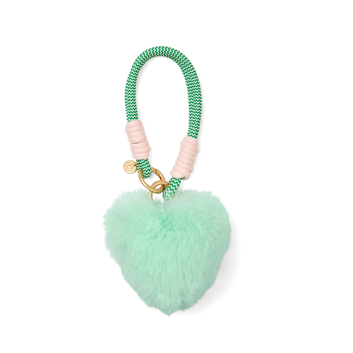 Bogg'd & Charmed Green Heart Pouf Coastal Travel Beach Bag Flexible Easy Clean Reinforced Grip Handles for Family Trips