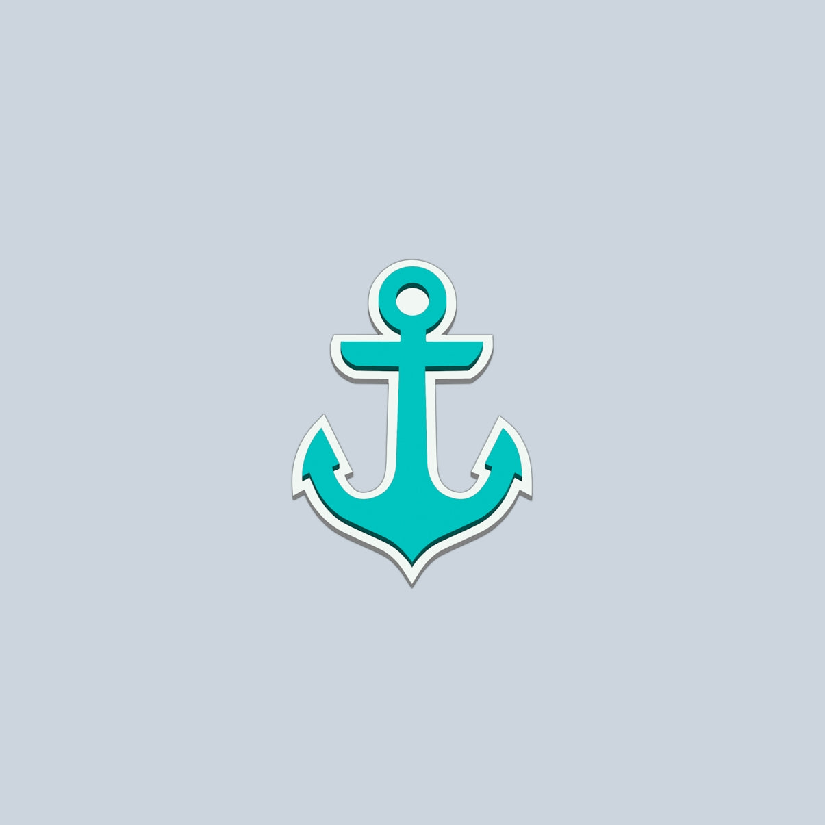 Bogg Bit Turquoise Anchor Women's Waterproof Beach Tote Tip Resistant Durable with Easy Clean Surface for Boat Trips Travel Organizer Vacation Essentials for Women