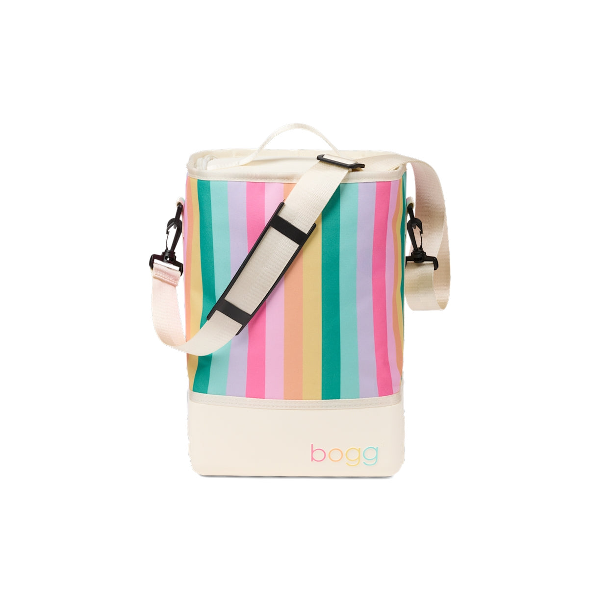 Bogg Brrr Half Cooler Color Burst Heavy Duty Rubber Beach Bag Tip Resistant Durable with Easy Clean Surface for Camping Trips Travel Organizer Vacation Essentials for Women