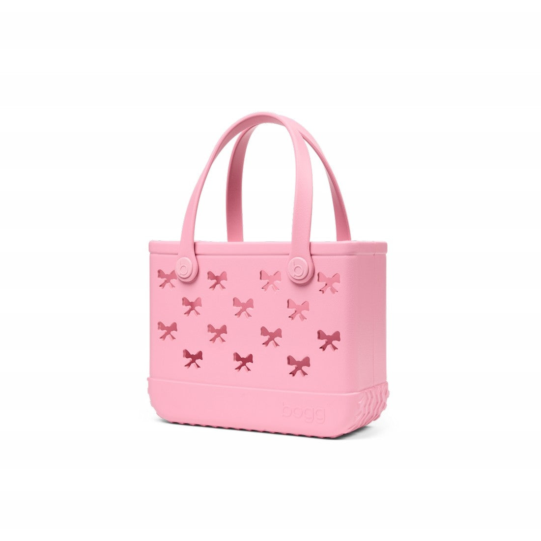 Bitty Bogg Bag Bubblegum Bows Premium EVA Pool Bag Large Capacity Tip Resistant with Extra Storage Compartments for Pool Days Travel Organizer Vacation Essentials for Women