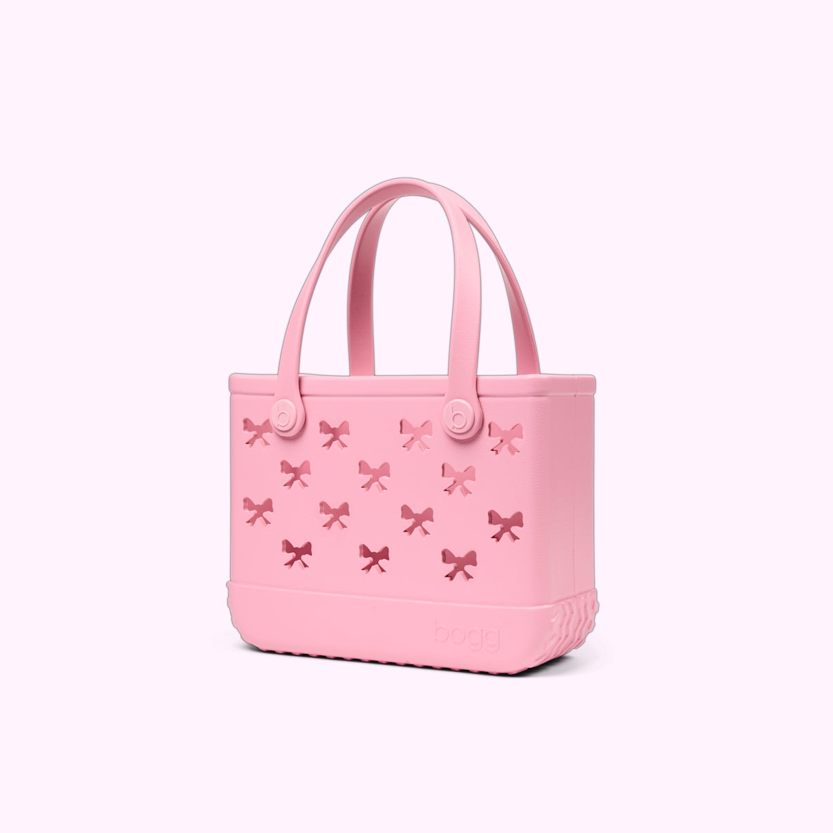Bitty Bogg Bag Bubblegum Bows Cruise Essentials Travel Tote Waterproof Durable with Makeup Bag for Boat Trips Travel Organizer Vacation Essentials for Women