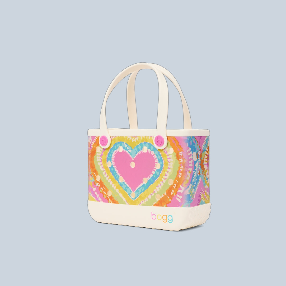 Bitty Bogg Bag Dye licious Heart Pink Taffy Poolside Storage Carryall Oversized Sandproof with Travel Accessory Pouch for Outdoor Adventures Travel Organizer Vacation Essentials for Women