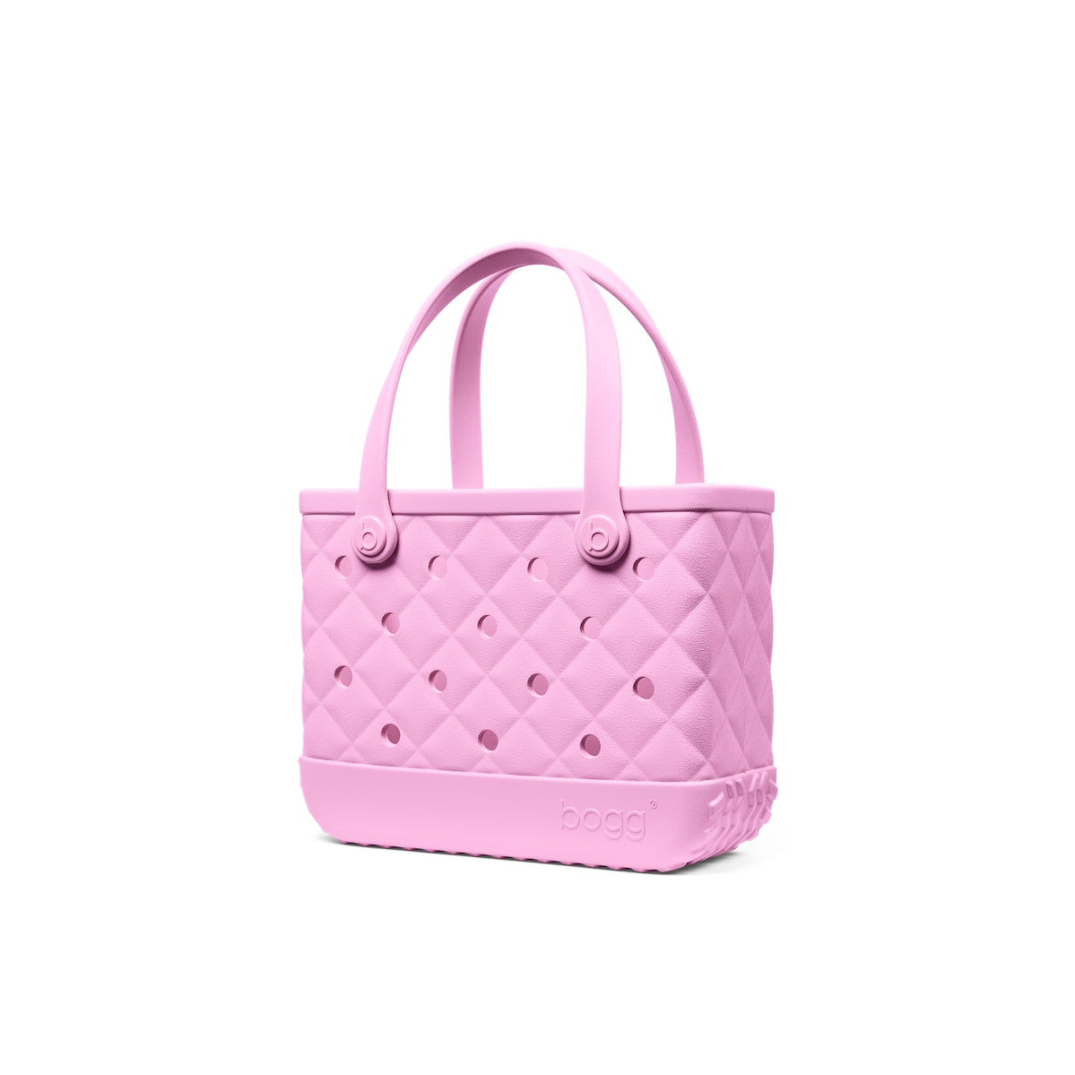 Bitty Bogg Bag Quilted Pink Taffy Lightweight Waterproof Carryall Travel Friendly Washable with Waterproof Phone Pouch for Boat Trips Travel Organizer Vacation Essentials for Women