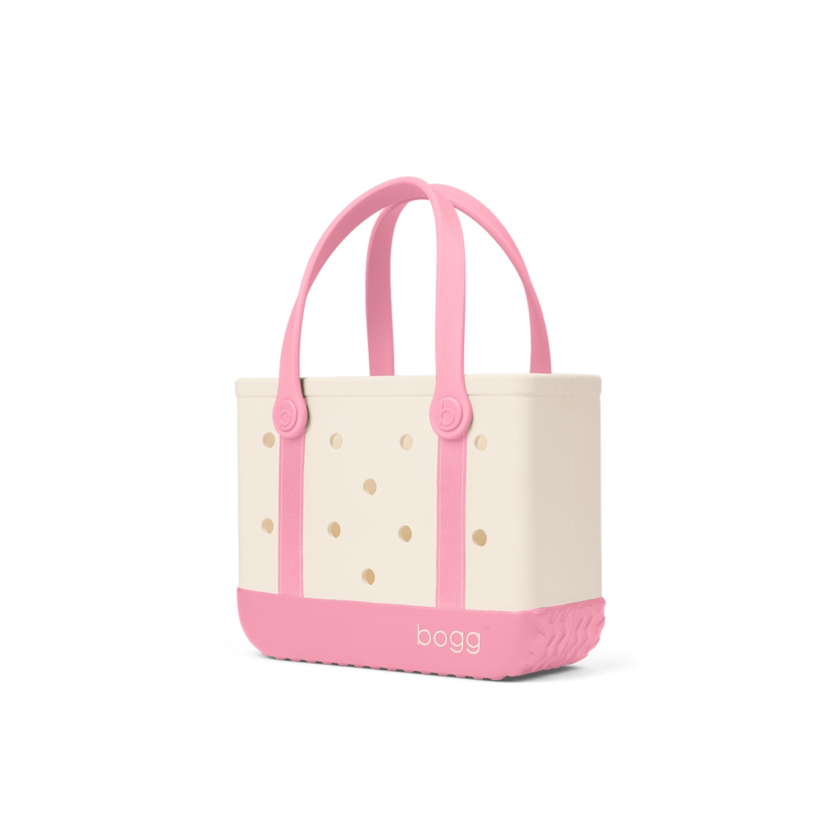 Bitty Bogg Bag Varsity Blowing Pink Bubbles Lightweight Waterproof Carryall Washable Sandproof with Adjustable Shoulder Strap for Family Beach Days Travel Organizer Vacation Essentials for Women