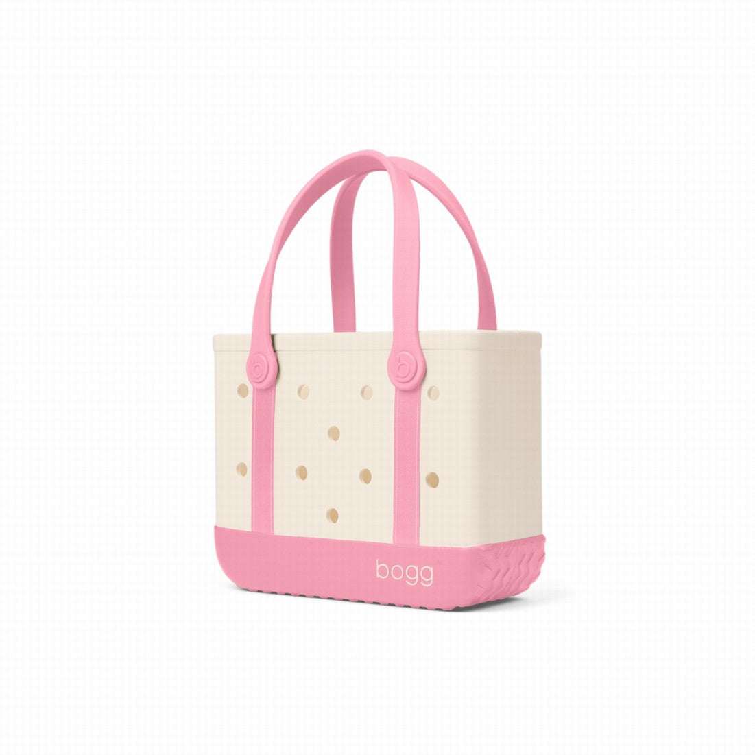 Bitty Bogg Bag Varsity Blowing Pink Bubbles Holiday Cruise Tote Lightweight Sandproof Non Slip Bottom Design for Resort Vacations