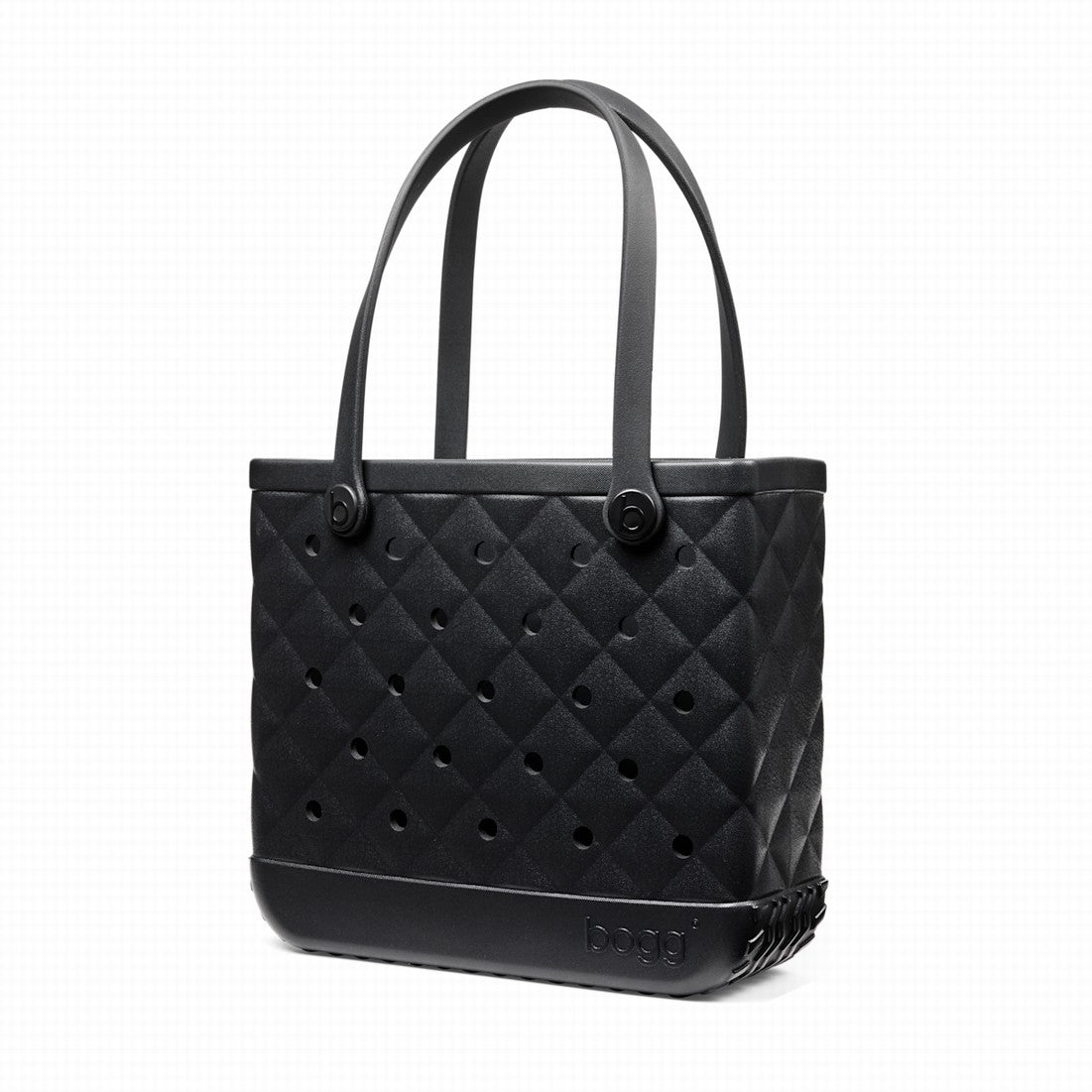 Baby Bogg Bag Quilted LBD Black Large Capacity Beach Carryall Oversized Large Capacity with Cosmetic Organizer for Family Beach Days Travel Organizer Vacation Essentials for Women