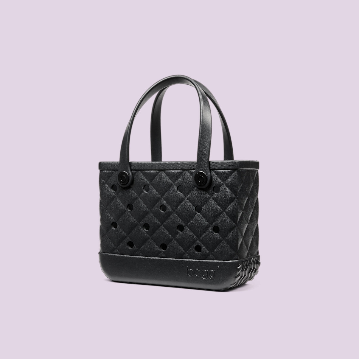 Bitty Bogg Bag Quilted LBD Black Coastal Travel Beach Bag Stylish Quick Dry Adjustable Shoulder Strap for Weekend Travel