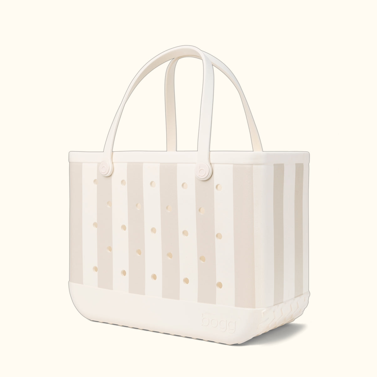 Original Bogg Bag Beachside Stripe Waterfront Travel Tote Functional Washable Adjustable Shoulder Strap for Boat Excursions