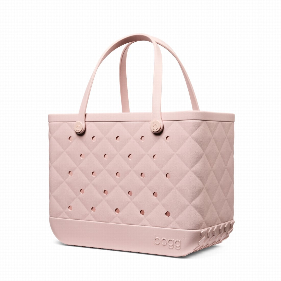 Original Bogg Bag Quilted Rose Petal Lightweight Waterproof Carryall Washable Durable with Non Slip Bottom for Resort Holidays Travel Organizer Vacation Essentials for Women