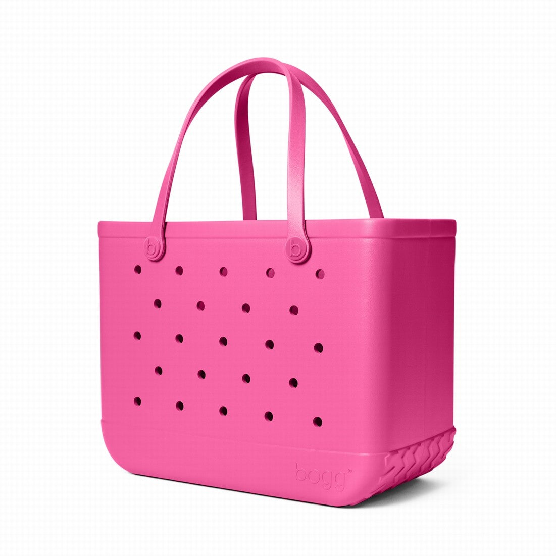 Original Bogg Bag Haute Pink Easy Clean Rubber Tote Waterproof Large Capacity with Extra Storage Compartments for Camping Trips Travel Organizer Vacation Essentials for Women