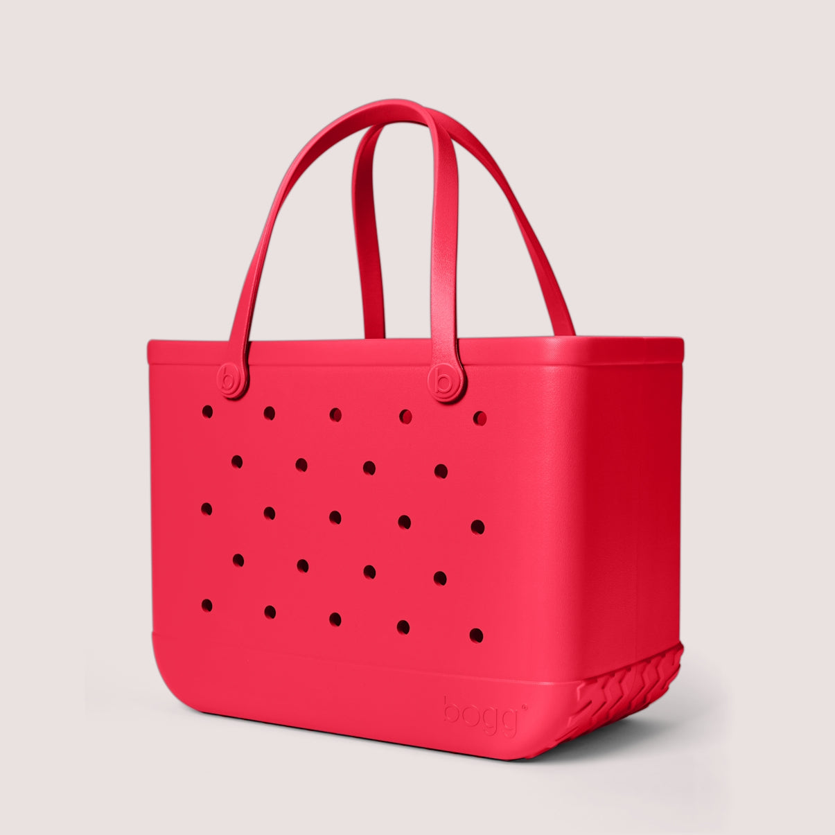 Original Bogg Bag Off to the Races Red Ocean Breeze Carryall Lightweight Travel Friendly Reinforced Grip Handles for Summer Adventures