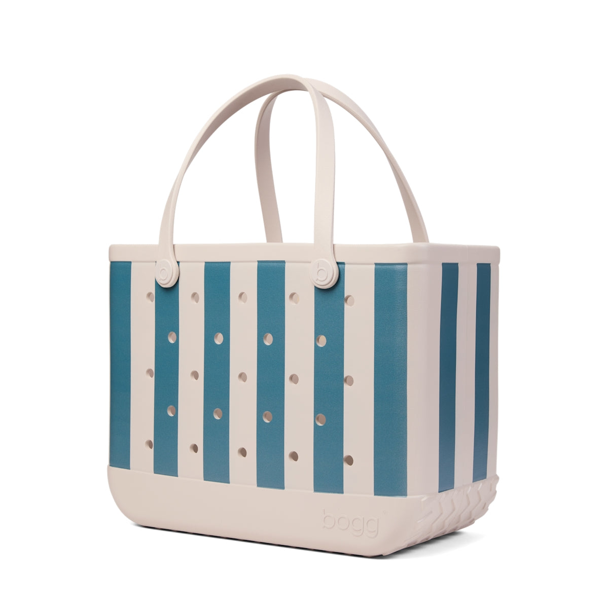 Original Bogg Bag Dockside Stripe Outdoor Adventure Pool Tote Large Capacity Travel Friendly with Makeup Bag for Lake Adventures Travel Organizer Vacation Essentials for Women